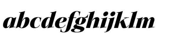 Ozana Pro Display Black italic