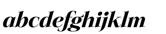 Ozana Pro Display Bold italic