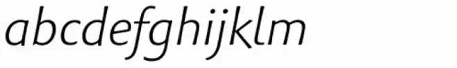Palatino Sans Informal Light Italic
