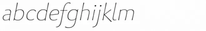 Palatino Sans Informal UltraLight Italic