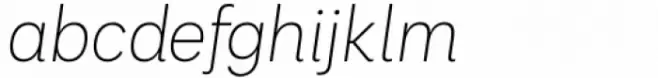 Palo Extralight Italic