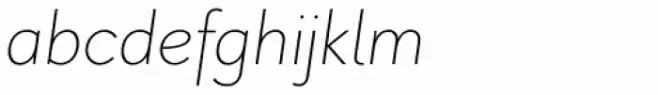 Pani Sans Extra Light Italic