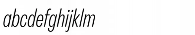 Peridot Latin Condensed Light Italic