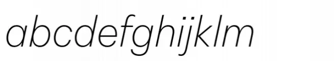 Peridot Latin ExtraLight Italic