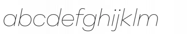 Peridot Latin Wide Thin Italic