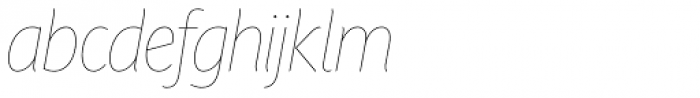 PF Adamant Sans Pro Hairline Italic
