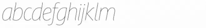 PF Adamant Sans Pro Hairline Italic