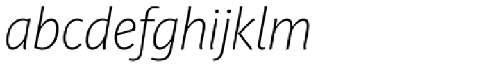 PF Adamant Sans Pro Thin Italic