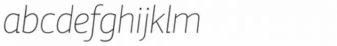 PF Centro Sans Pro ExtraThin Italic