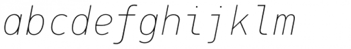 PF DIN Mono ExtraThin Italic