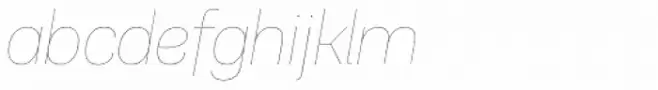 PF Encore Sans Pro Hairline Italic