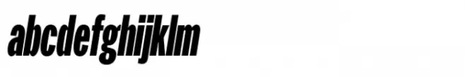 PG Gothique Condensed ExtraBold Italic