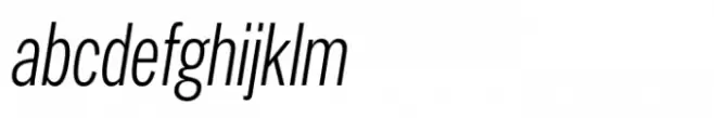 PG Gothique Narrow Light Italic