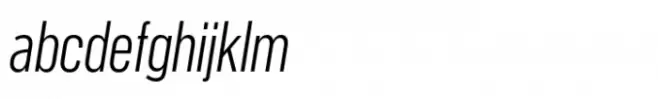 PG Grotesque Narrow Light Italic