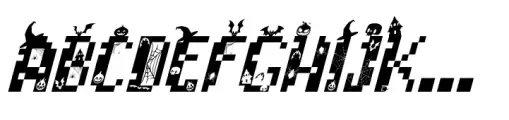 Pixelart Halloween Italic