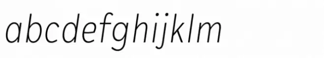 Plasto Extra Light Condensed Italic