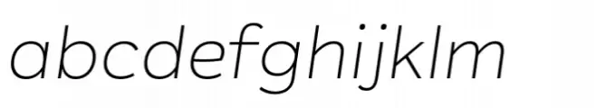 Plasto Extra Light Expanded Italic