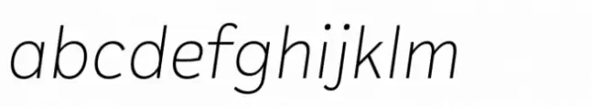 Plasto Extra Light Italic