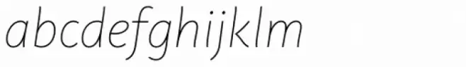 Plusquam Sans Thin Italic