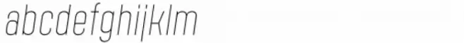 Polate D4 Thin Italic