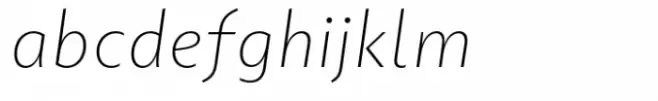 Portheras Extra Light Italic