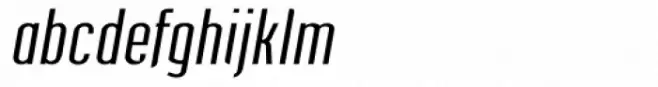 Post Industrial Light Italic