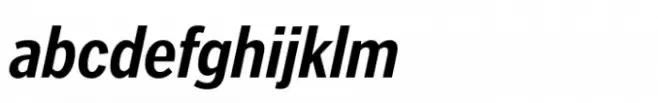 Poynter Gothic Text Condensed Bold Italic