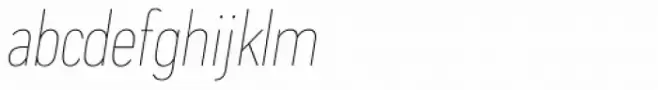 Praktika Extra Light Condensed Italic