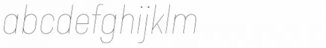 Predige Rounded Hairline Italic