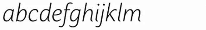 Presence Light Italic