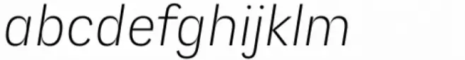 Promea Extralight Italic