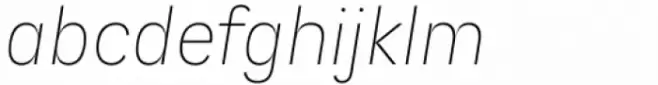 Promea Thin Italic