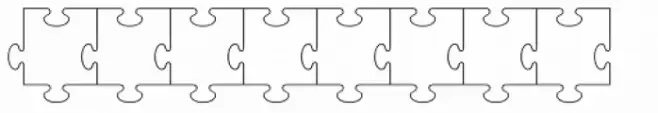 Puzzle Face Border