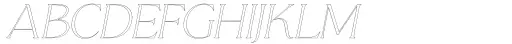 Qene G Outline Italic