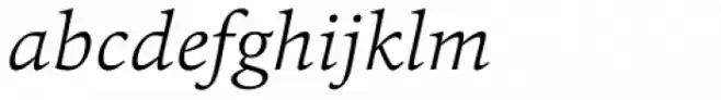 Quant Text Light Italic