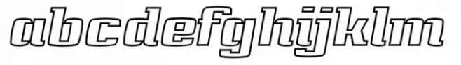 Quartell Round Outline Italic