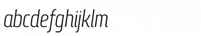 Quebra Condensed Light Italic