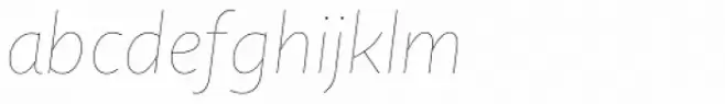 Quire Sans Thin Italic