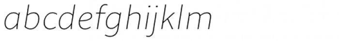 Quodlibet Sans Hairline Italic