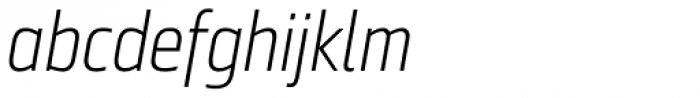 Ranelte Condensed Light Italic