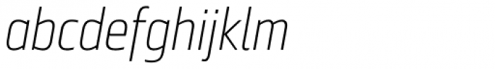 Ranelte Condensed Thin Italic