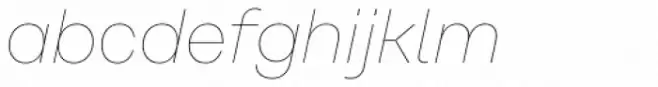 Rational Text Hairline Italic