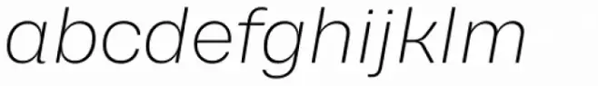 Rationell Extra Light Italic