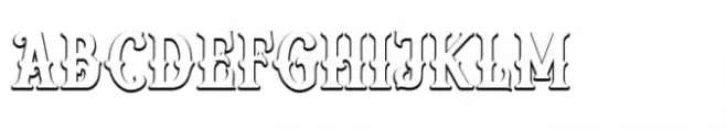 Reborn Typeface Shadow