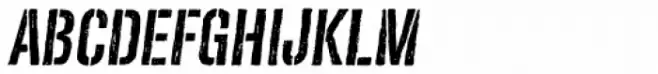 Redgar Stencil Italic