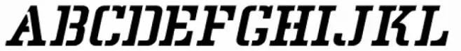 Refinery Stencil Oblique JNL