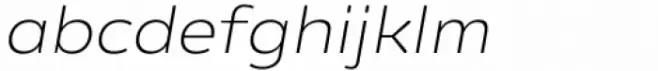 Regave Extra Light Italic