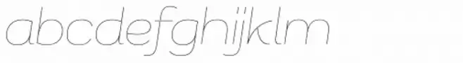 Remora Sans W4 Thin Italic