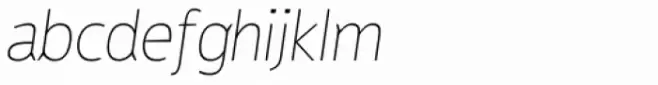 Reon Sans UltraLight Italic
