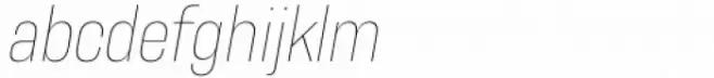 Resolve Sans Ultralight Nrw Italic